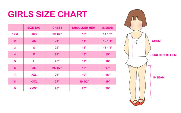 Sizing Charts – Kaye 21 Kids