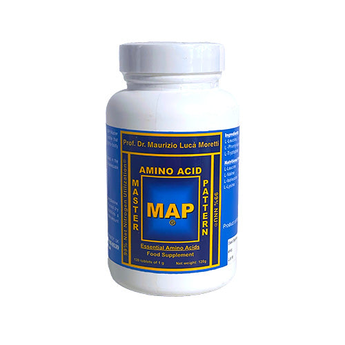 MAP Master Amino Acid Pattern® (120 Tablets) 99% Net Nitrogen Utilization® (NNU®) - Original Formula by Prof. Dr. Luca Moretti