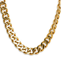 Gold Plated Beth Chain Choker Necklace