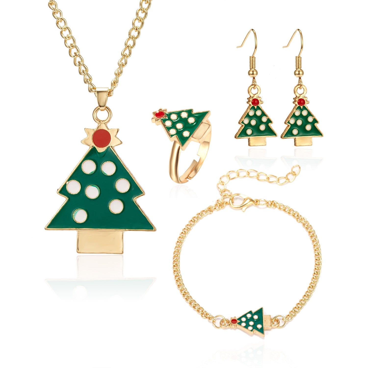 Christmas Necklace Jewelry Set