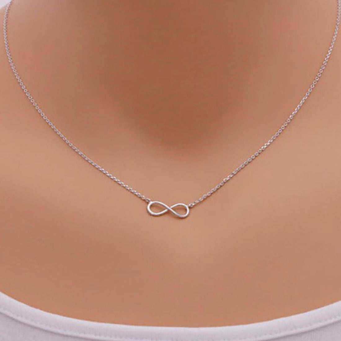 Gold Charm Infinity Pendants Choker Necklaces
