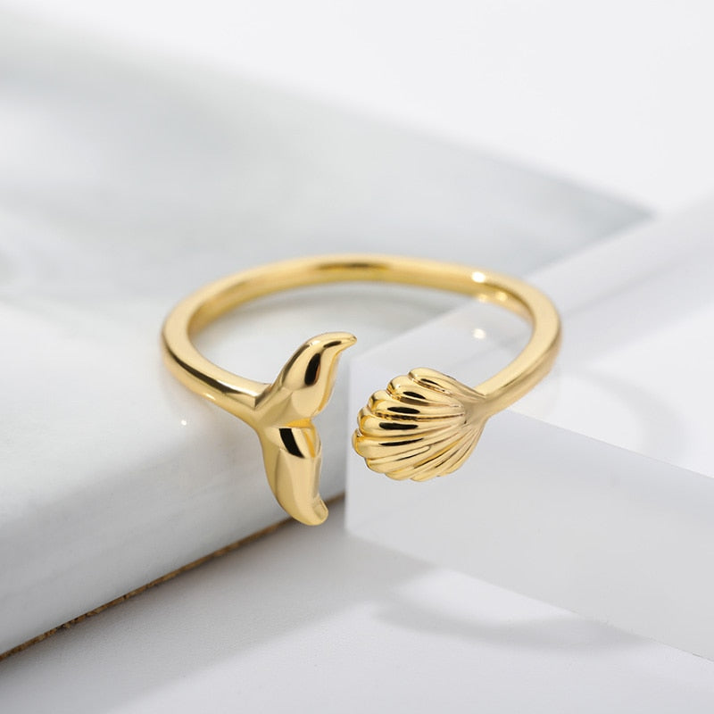 Rose Gold Leaf Crystal Ring