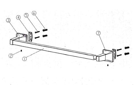 Towelbar Exploded Parts View