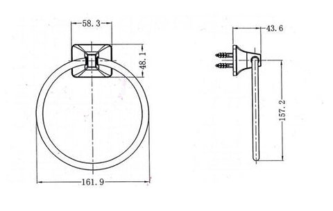 Towel Ring Dimensions