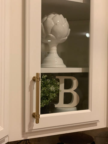 brushed brass cabinet pull