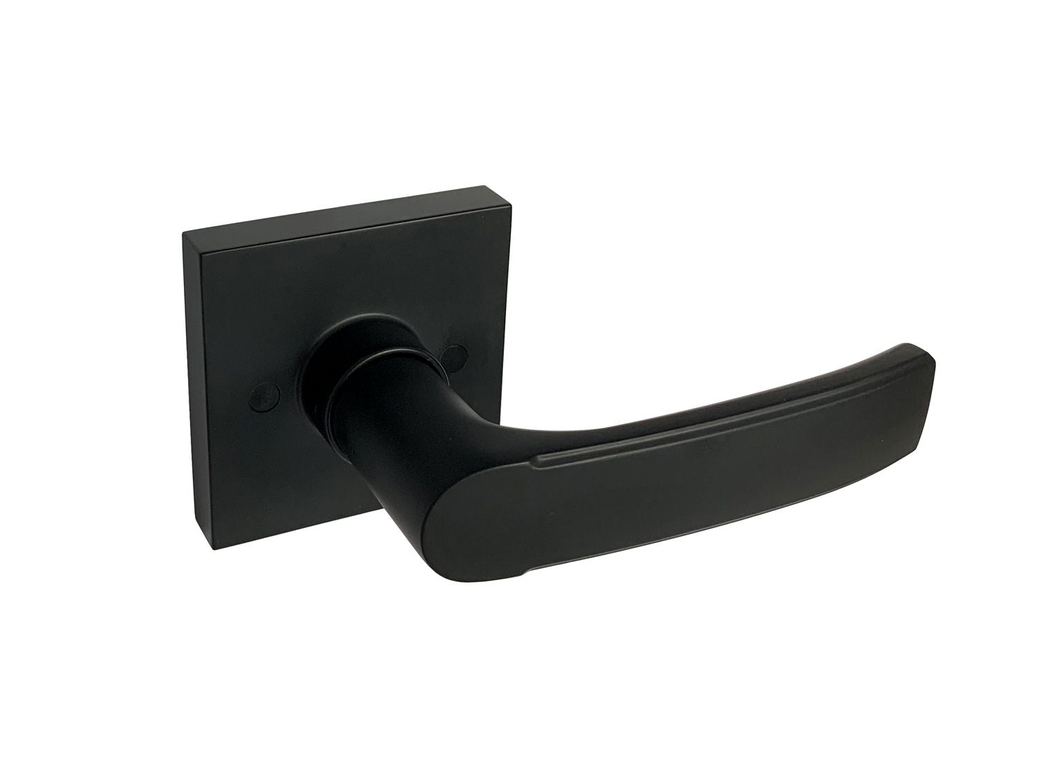 Black Finish Square Plate Dummy Lever - Style: 8048NBL