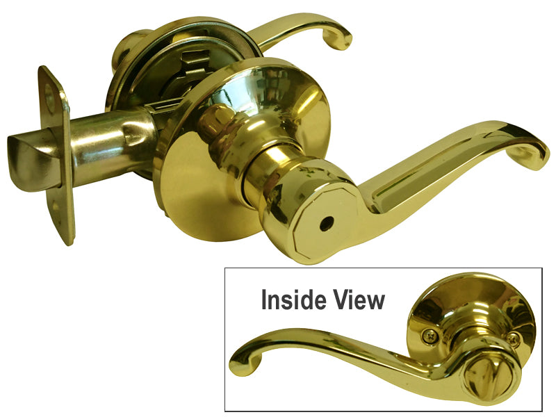 Polished Brass Privacy Levers- Style: 835PB