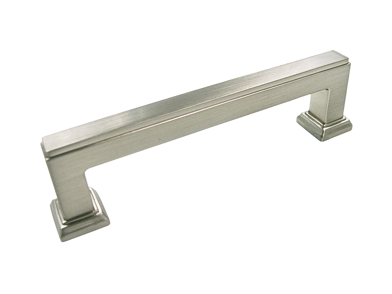 Satin Nickel 3-3/4&quot; Square Bar Kitchen Cabinet Pull 5071 96mm