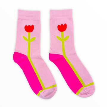 Berry red socks with finger graphic – Chili fashion & art gallery