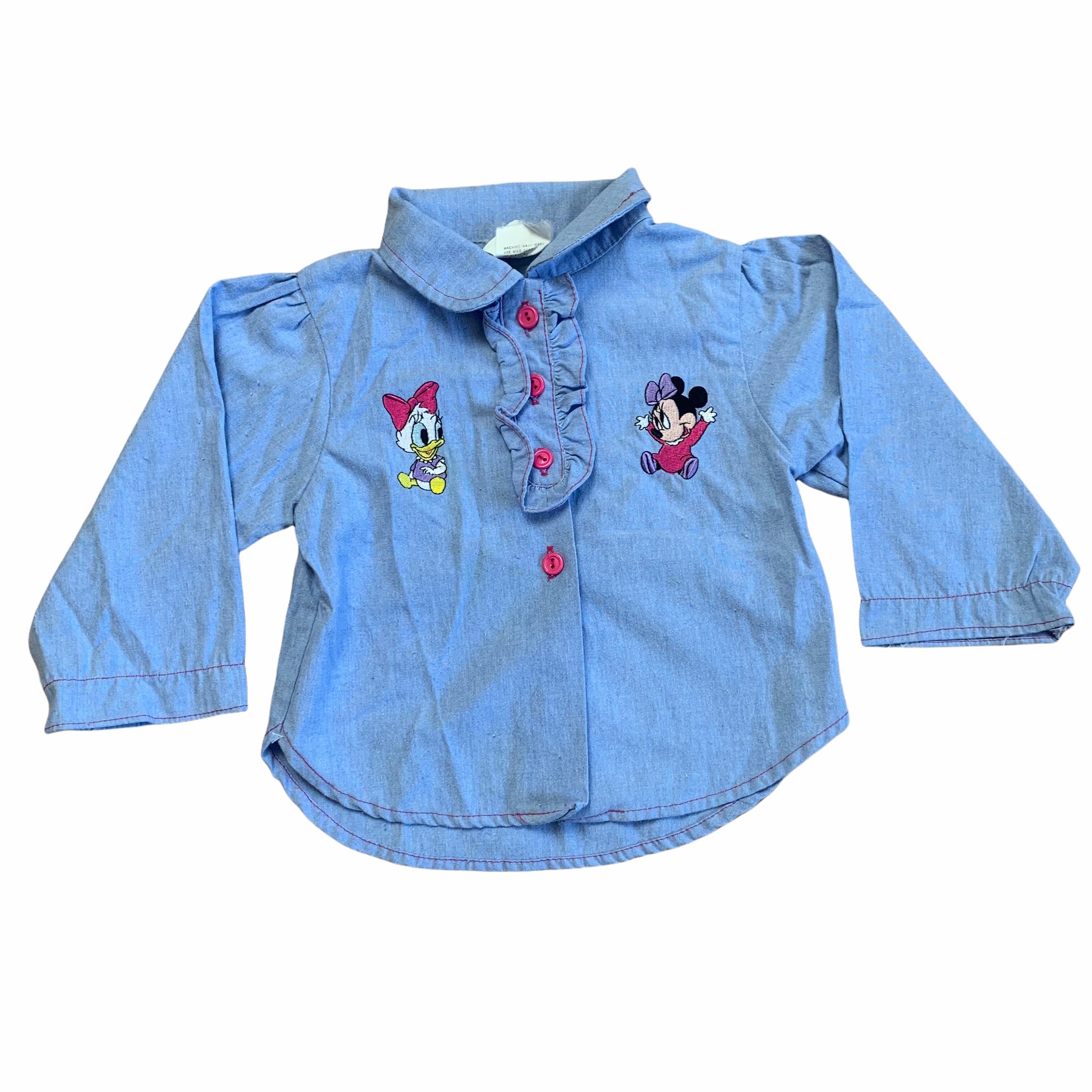 Disney Baby Mickey Collection Denim Button Down Shirt, sz 24M / 2T –  Nostalgic Threadz Shop