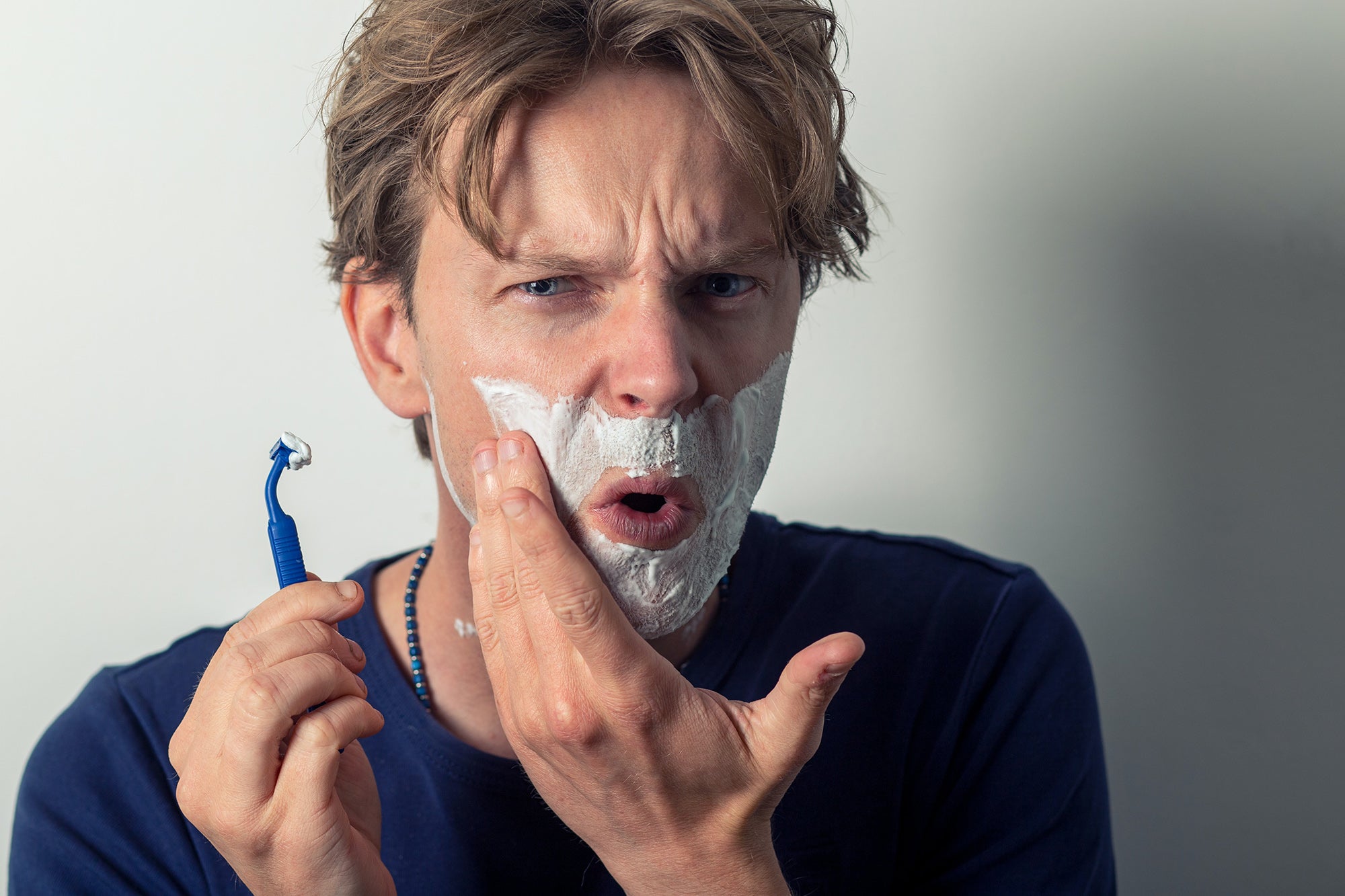 Sensitive skin when shaving 