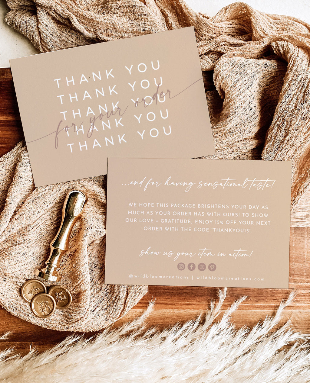 Small Business Thank You Card Template Graphic by Haffa Studio · Creative  Fabrica