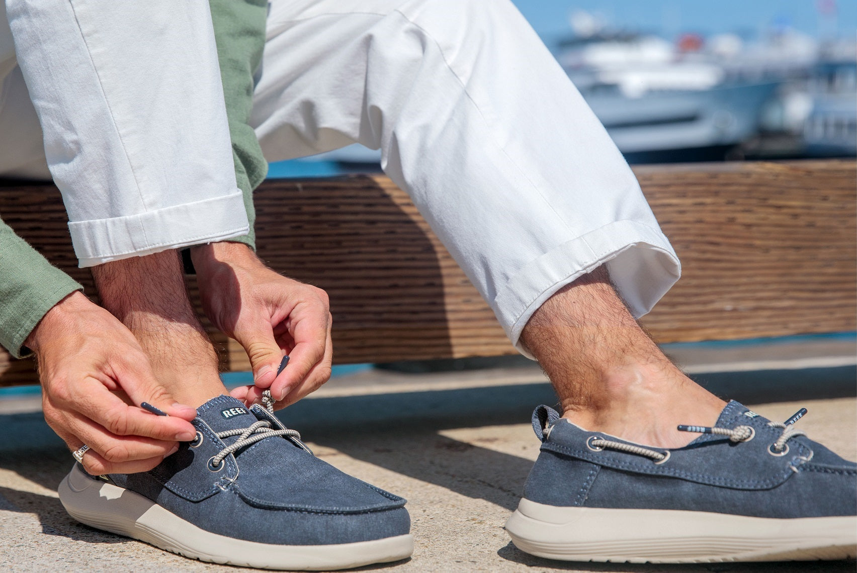 Men's SWELLsole Pier Slip-On Shoes in Navy | REEF®