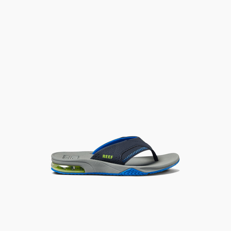 Sandals Kids Fanning in Navy/Lime |