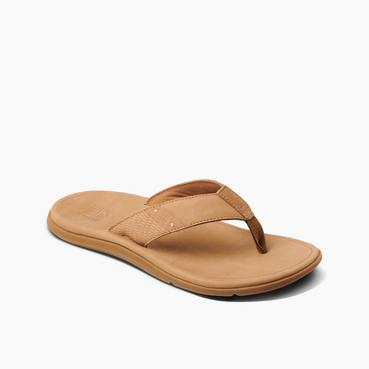 Men's Sandals Leather Santa Ana In Tan REEF®