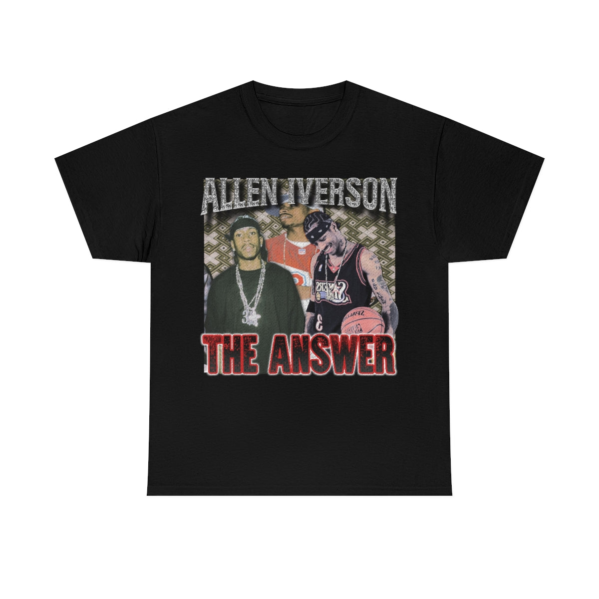 Allen Iverson The Answer Philadelphia Basketball Legend Unisex Heavy Cotton Tee