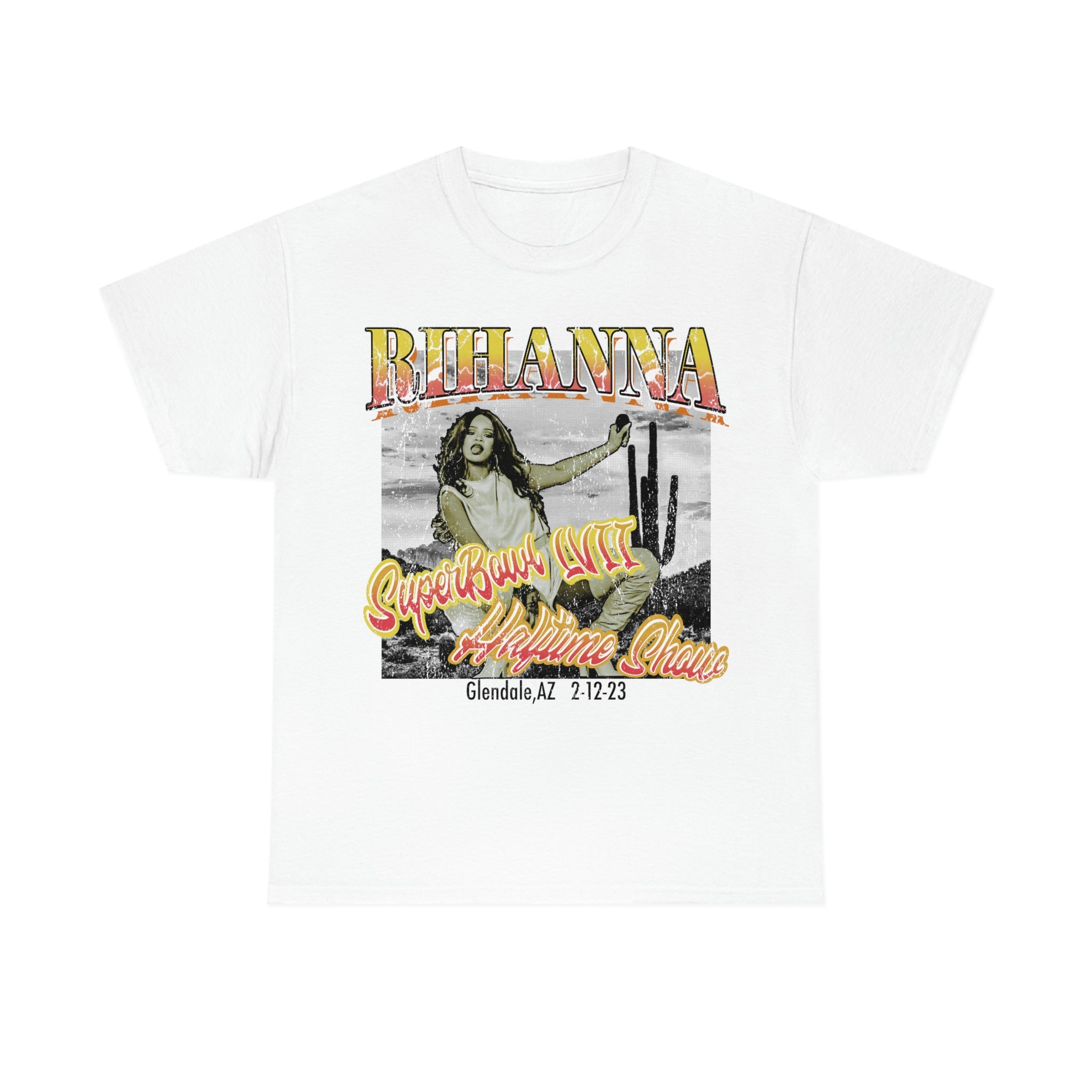 Rihanna Super Bowl 57 LVII Halftime Show Unisex Heavy Cotton Tee