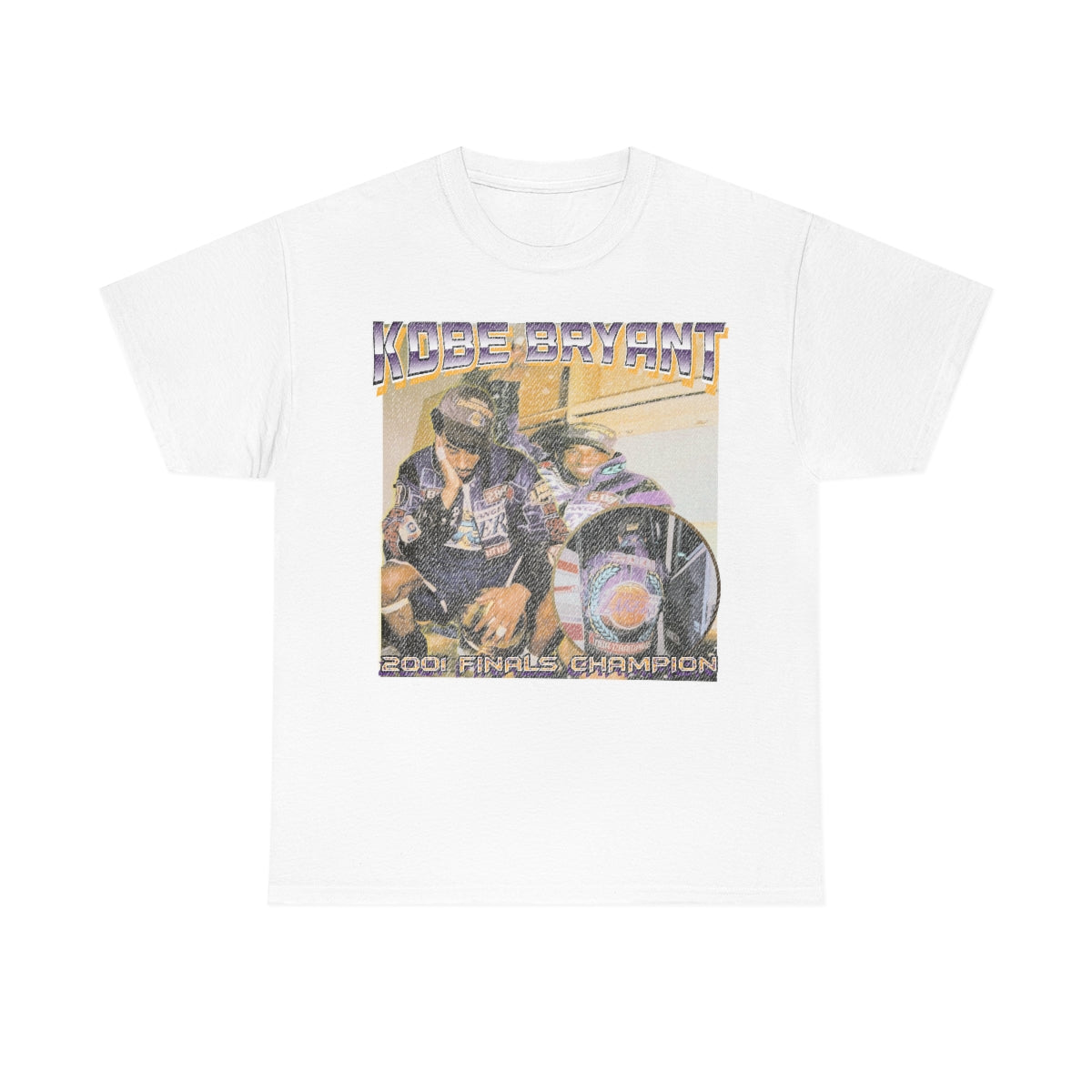 Kobe Bryant 2001 Finals Los Angeles / Global Basketball Legend Unisex Heavy Cotton Tee