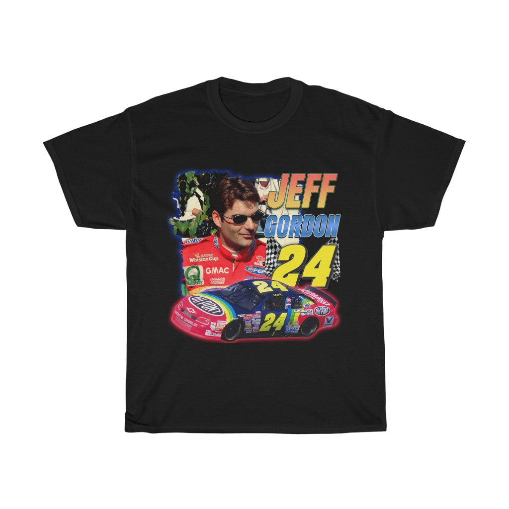 Jeff Gordon Nascar 90s Race Car Vintage Unisex Heavy Cotton Tee