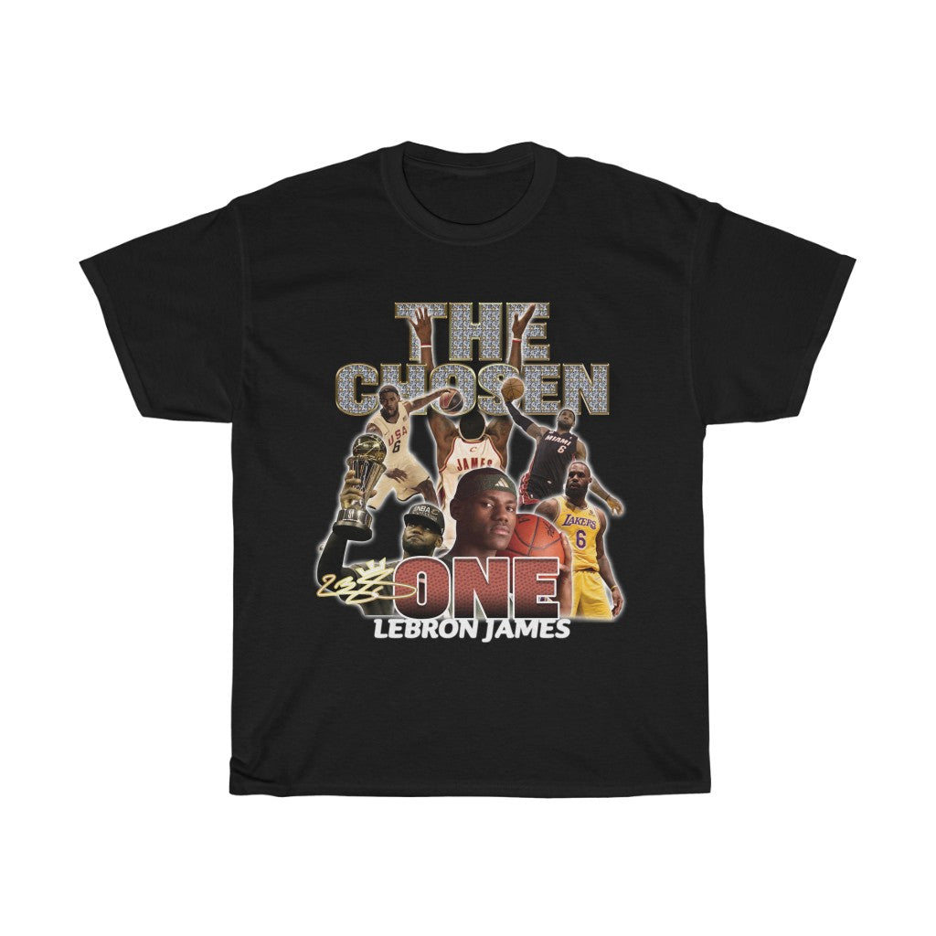 LeBron James The Chosen One NBA All Star Unisex Heavy Cotton Tee