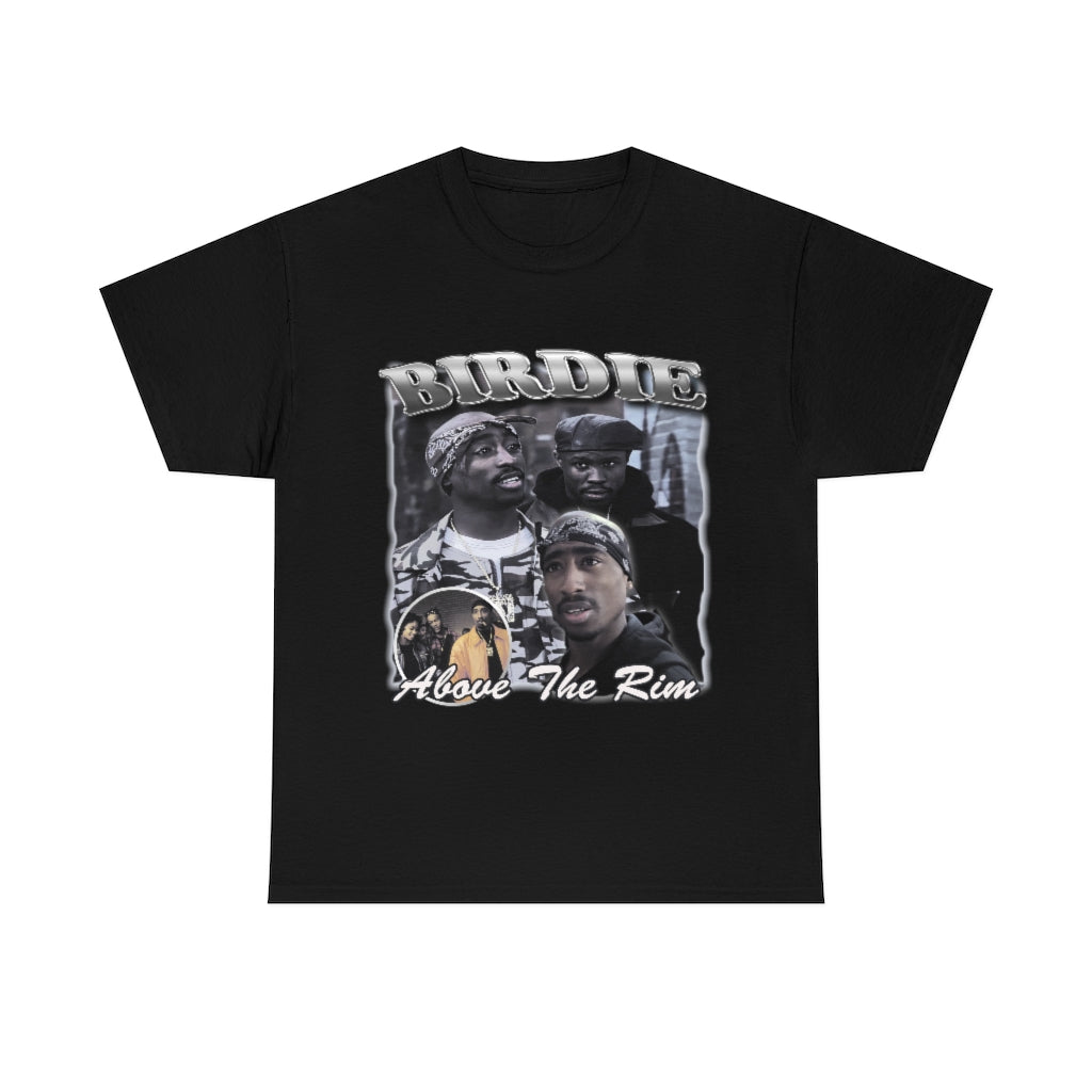 Above The Rim Birdie 2pac Tupac Shakur 90s Hiphop Graphic Unisex Heavy Cotton Tee