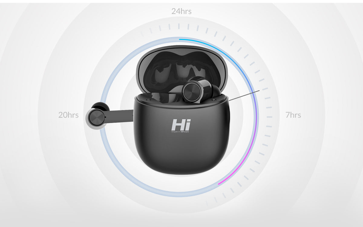 Long Battery Life, Long Playtime TWS Earbuds- HiFuture