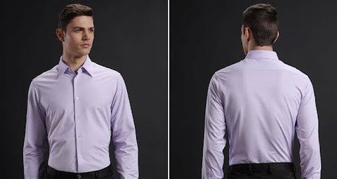 Lavender solid shirt for men - Aldeon