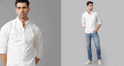 plain white shirt - Aldeno