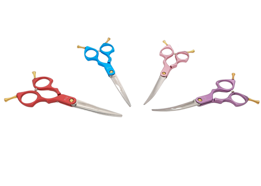 TCS-Asian Fusion Curved 6" Scissors/Shears - Purple