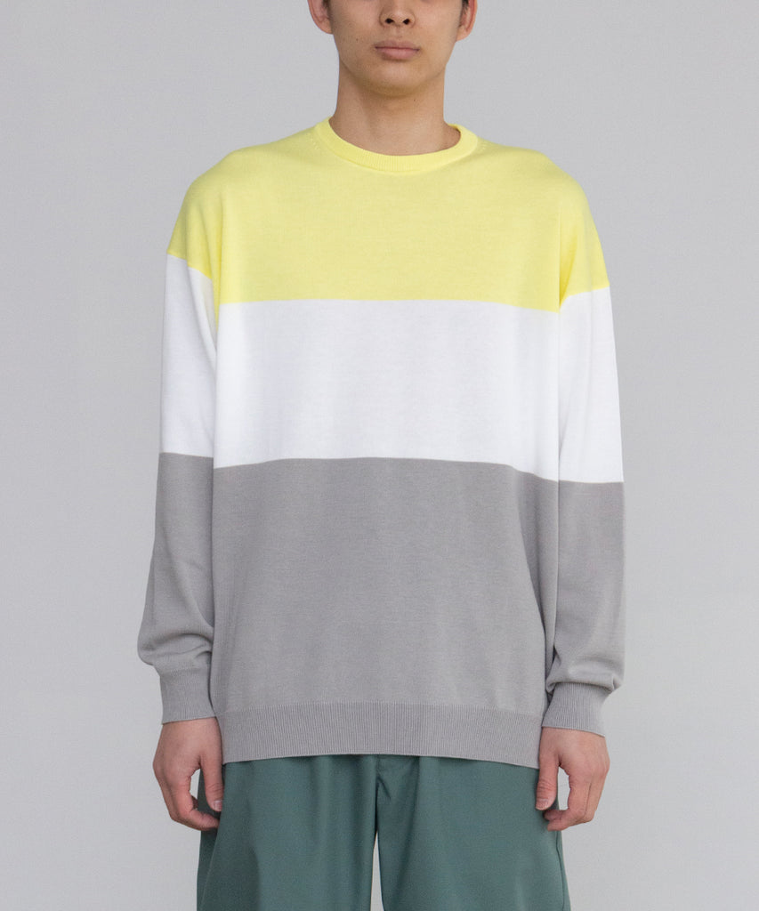 SUVIN TRICOLOR CREW NECK KNIT｜Graphpaper(グラフペーパー)通販 st