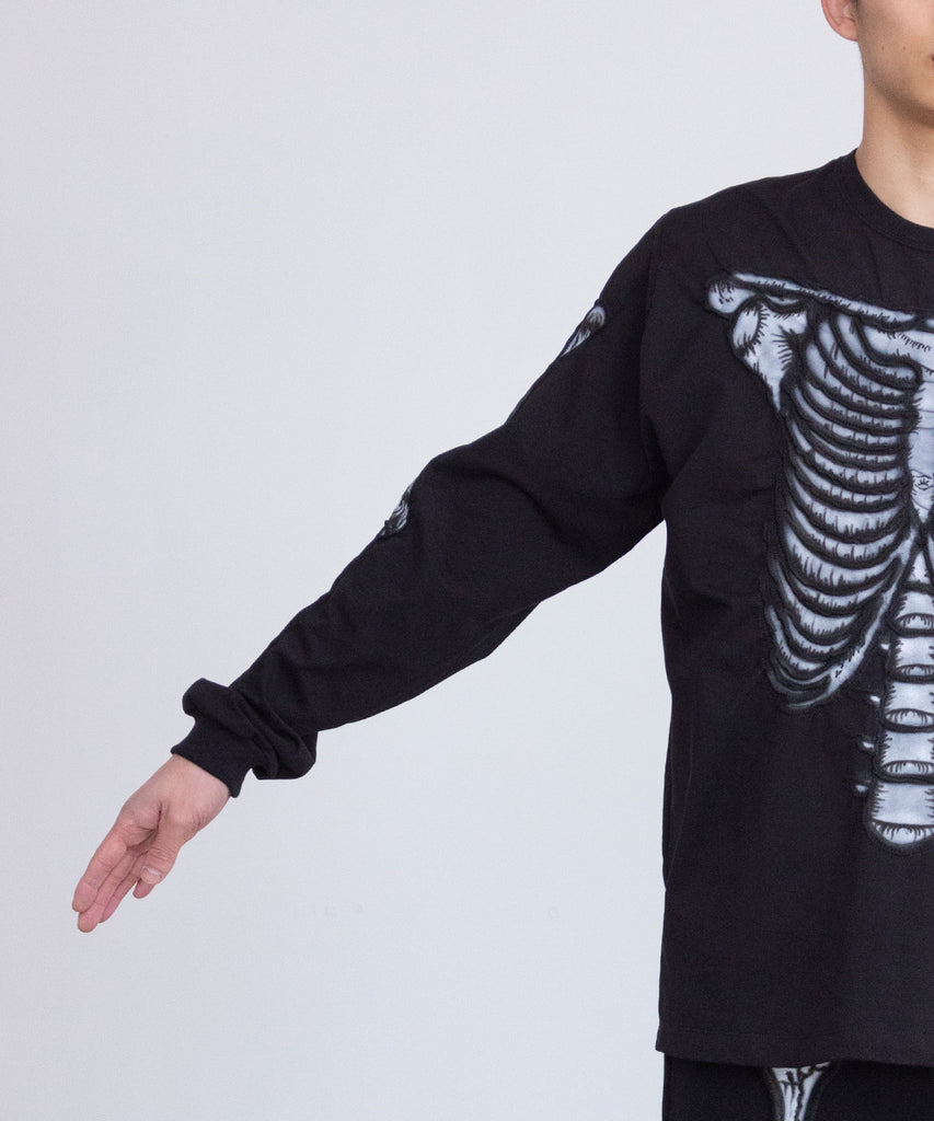 ＷＥＢ限定カラー有 ダブレット doublet 19AW SKELETON EMBROIDERY D