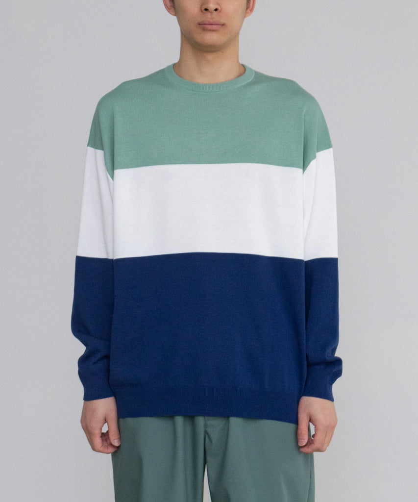 SUVIN TRICOLOR CREW NECK KNIT｜Graphpaper(グラフペーパー)通販 st