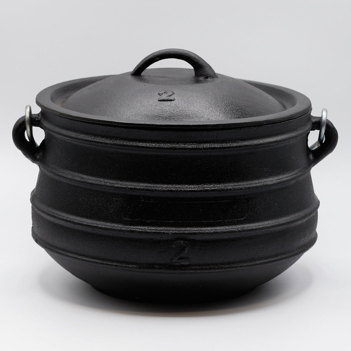 Cast Iron Flat Bottom Bean pot Dutch oven 2 quart Potjie Plat – Annie's  Collections