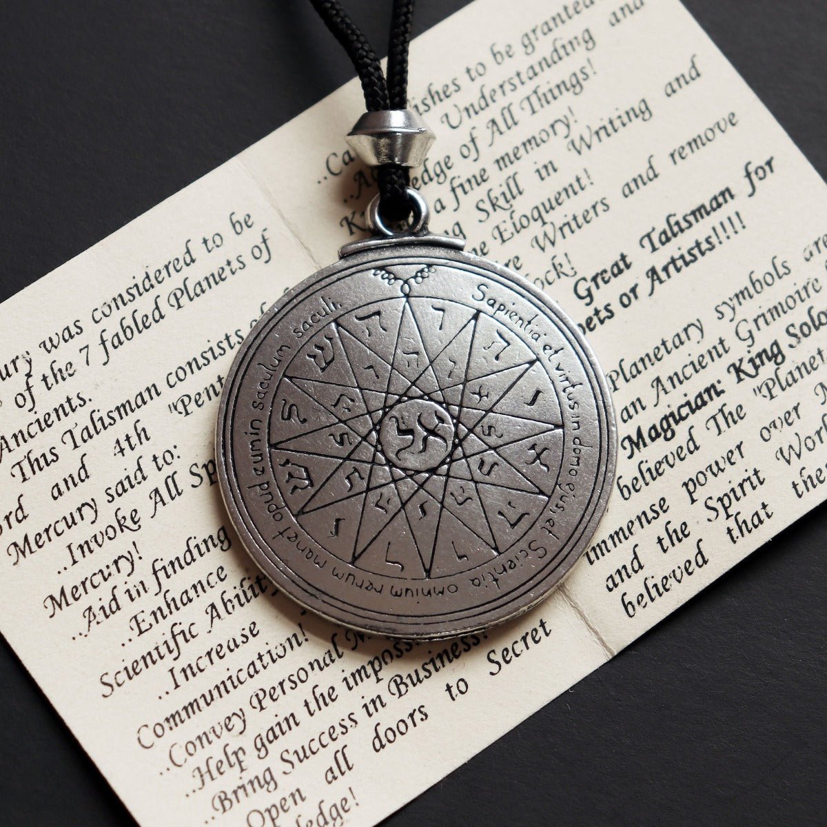 The talisman for everything.