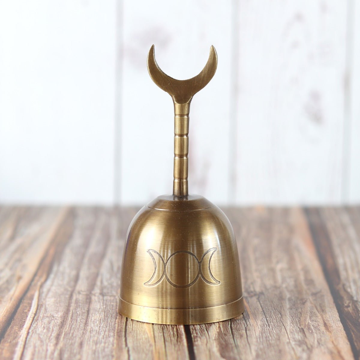 Triple Moon Brass Altar Bell (5 Inches) – Grove and Grotto