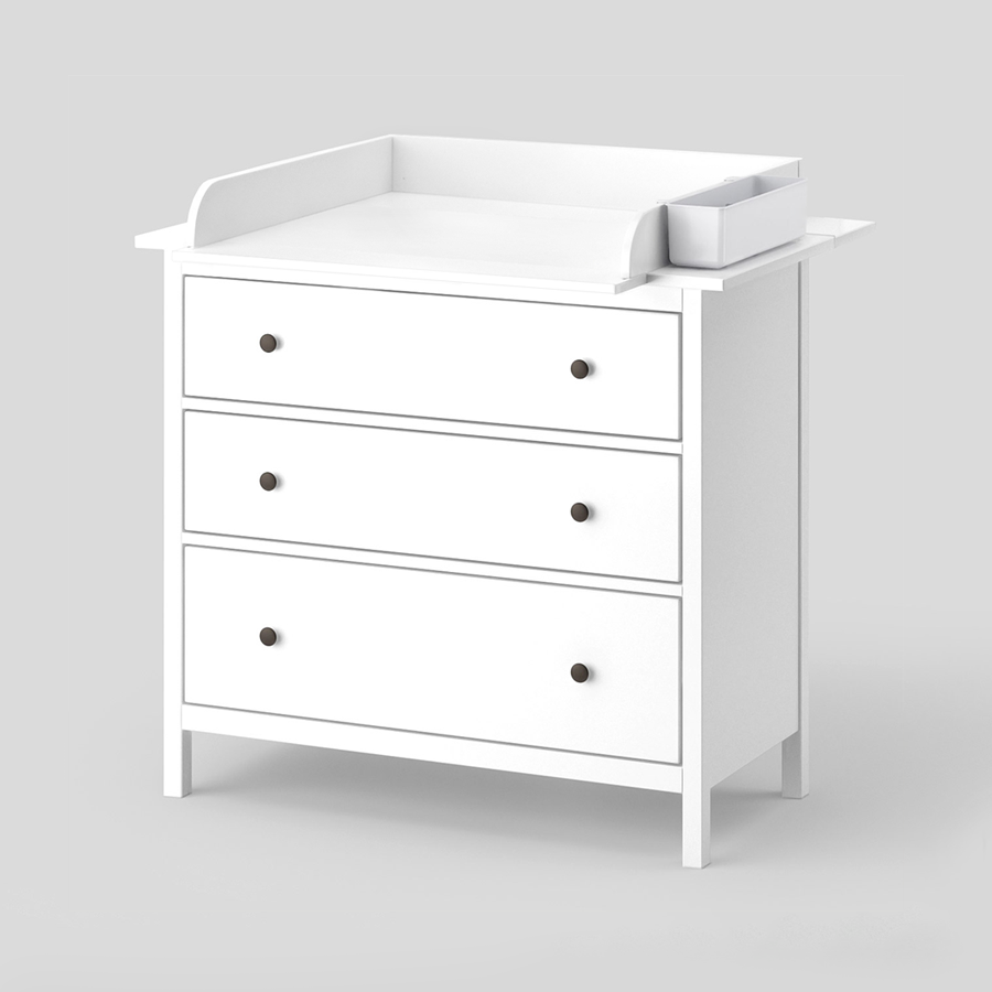 Wickelaufsatz Hemnes mit Wickeltisch Organizer - schwedenbaby product image