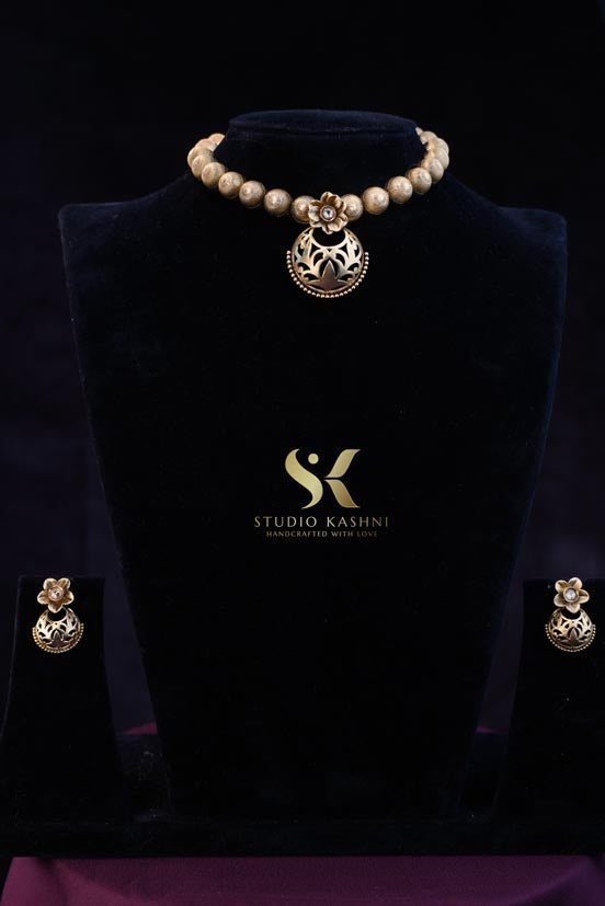 Buy Damini traditional choker necklace online|studiokashni.com