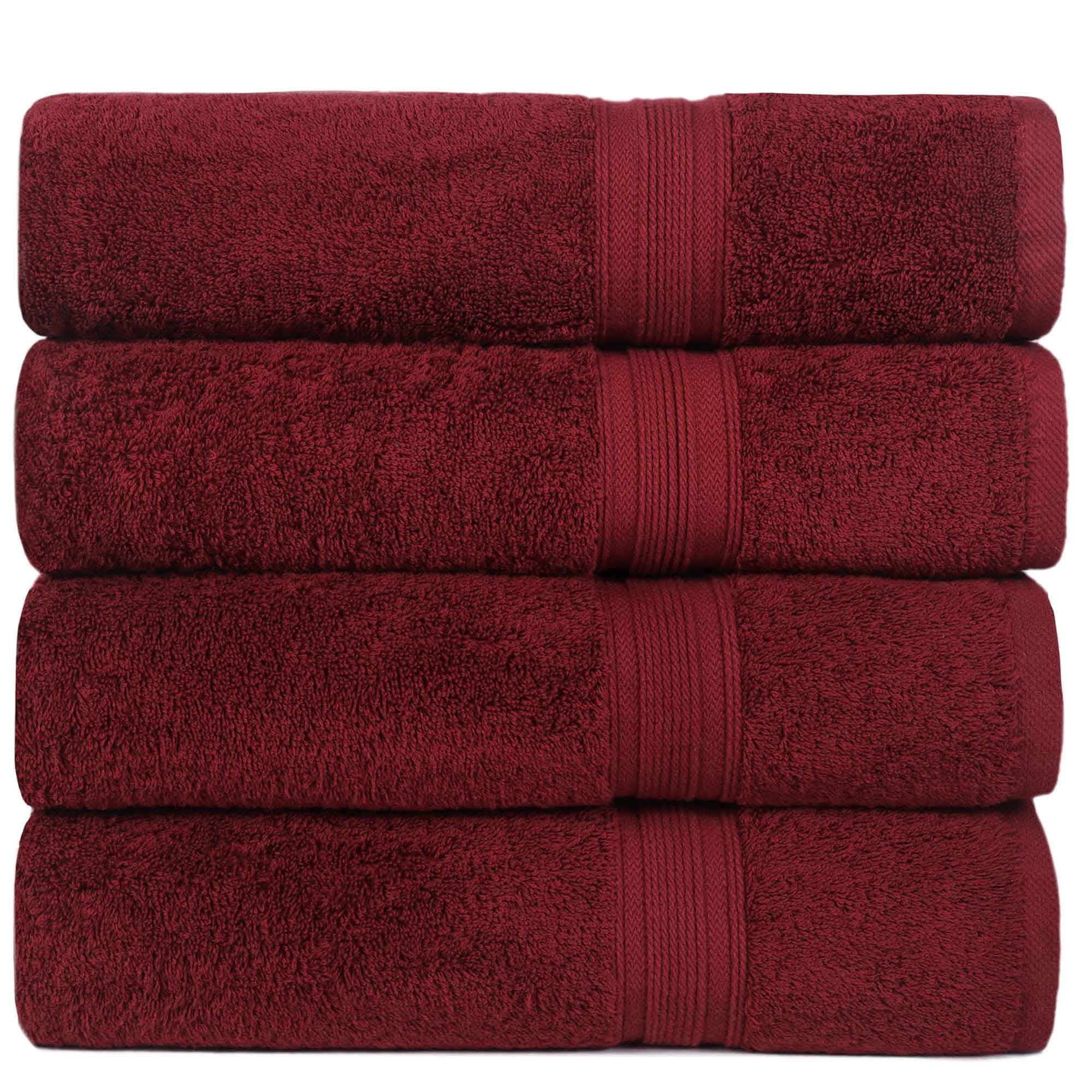 bath towels burgundy