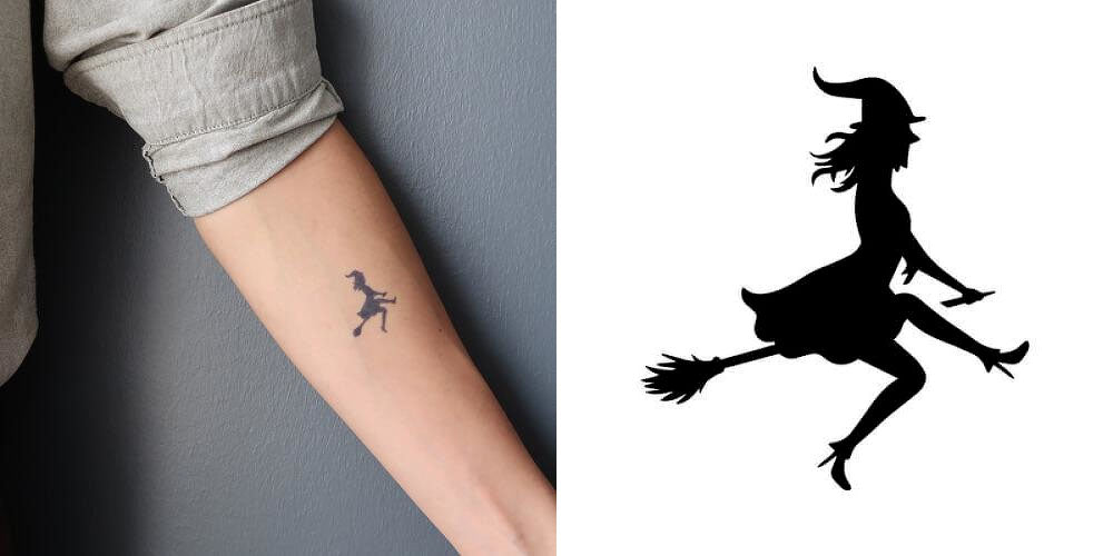 tiny witch broom tattoosTikTok Search