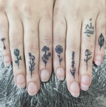 Purple Crystals  Witch Hand Tattoo  Tattoos by Jake B