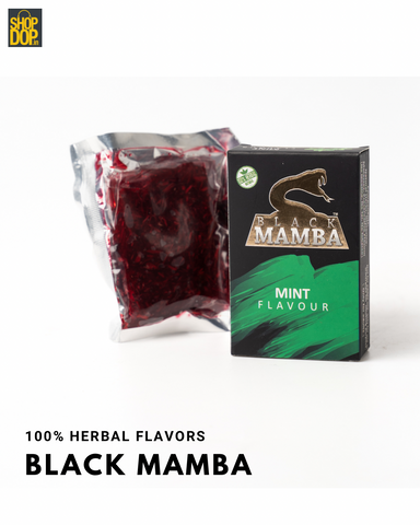 50gms_pack_content_of_Black_Mamba_Herbal_Hookah_Flavor_Mint