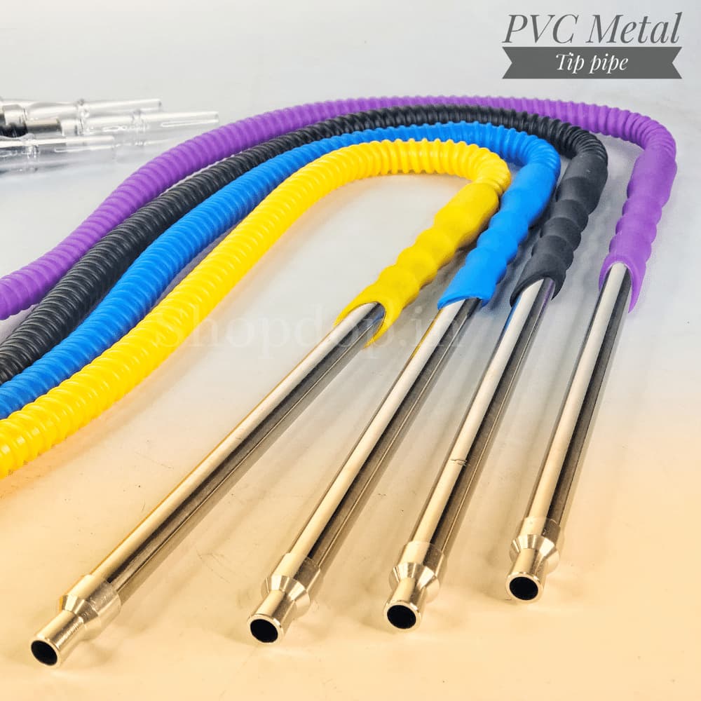 PVC Metal Tip Hookah Pipe