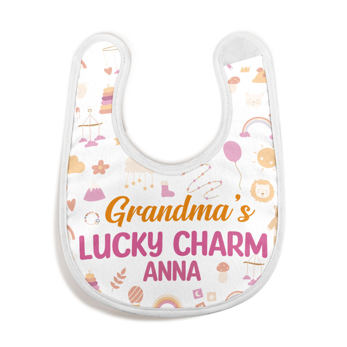  Mama's Lucky Charm | Personalized Baby Bib