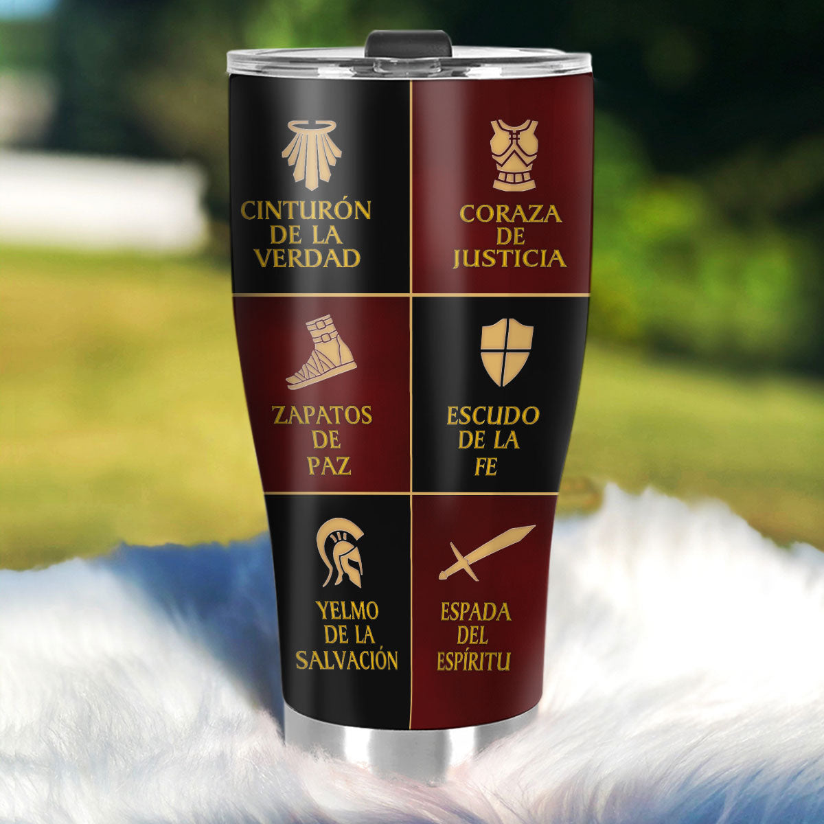 Jesuspirit | Personalized Stainless Steel Tumbler | Armadura De Dios SSTM03B
