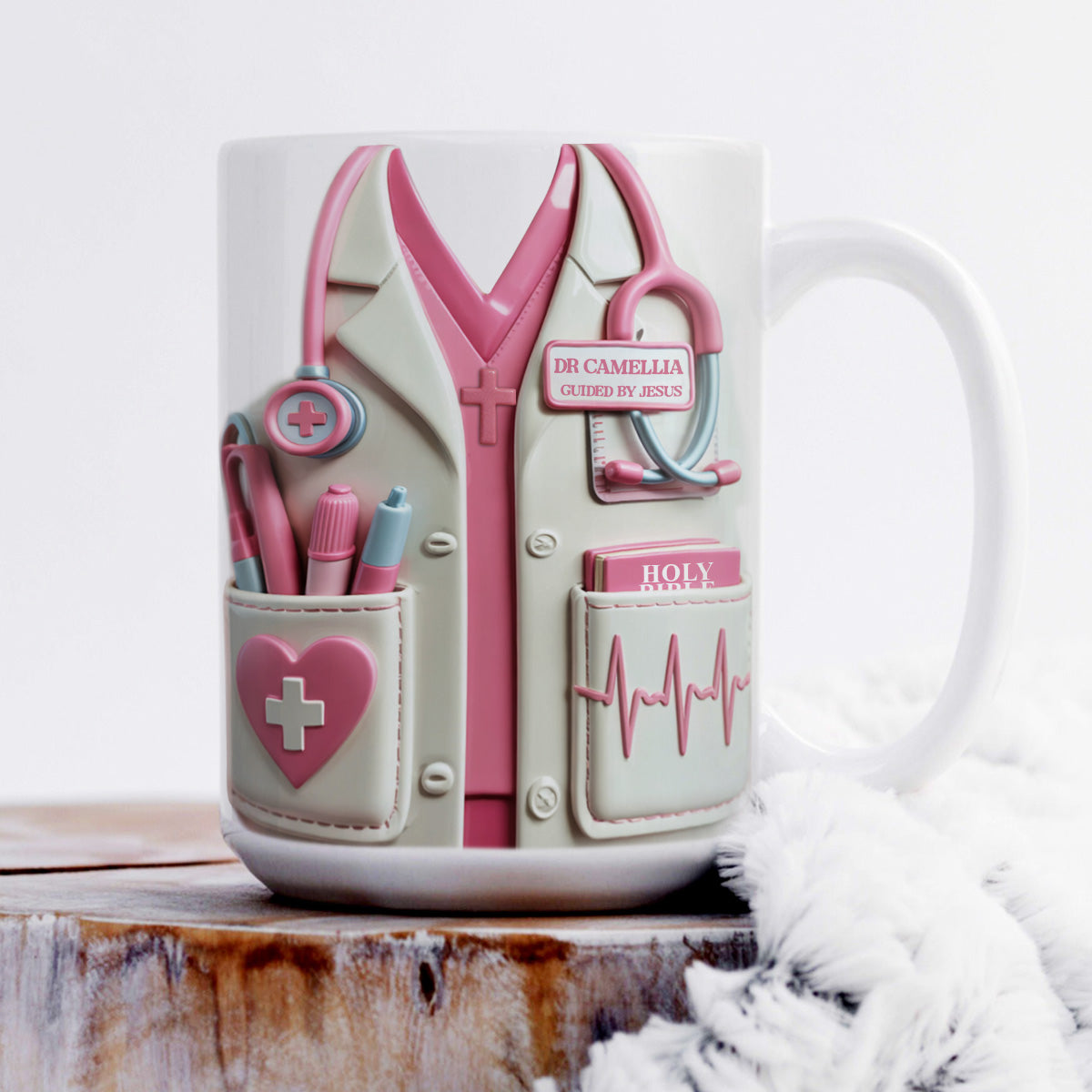 Dr Guided By Jesus | Personalized Ceramic Coffee Mug