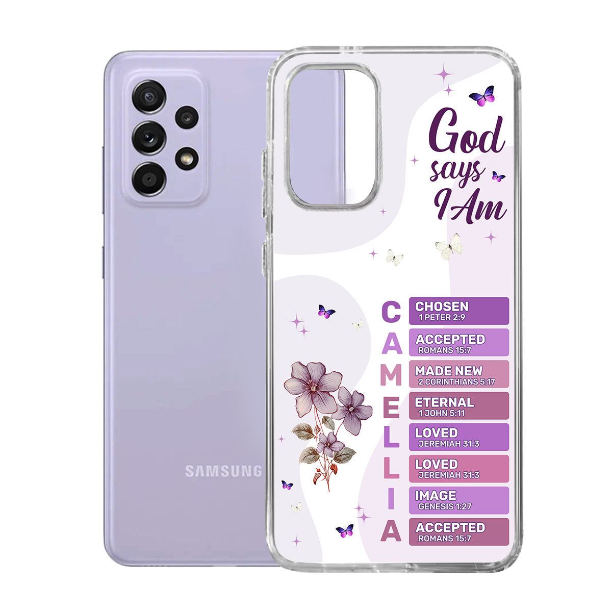 What God Says About You  | Personalized Clear Silicone Phone Case