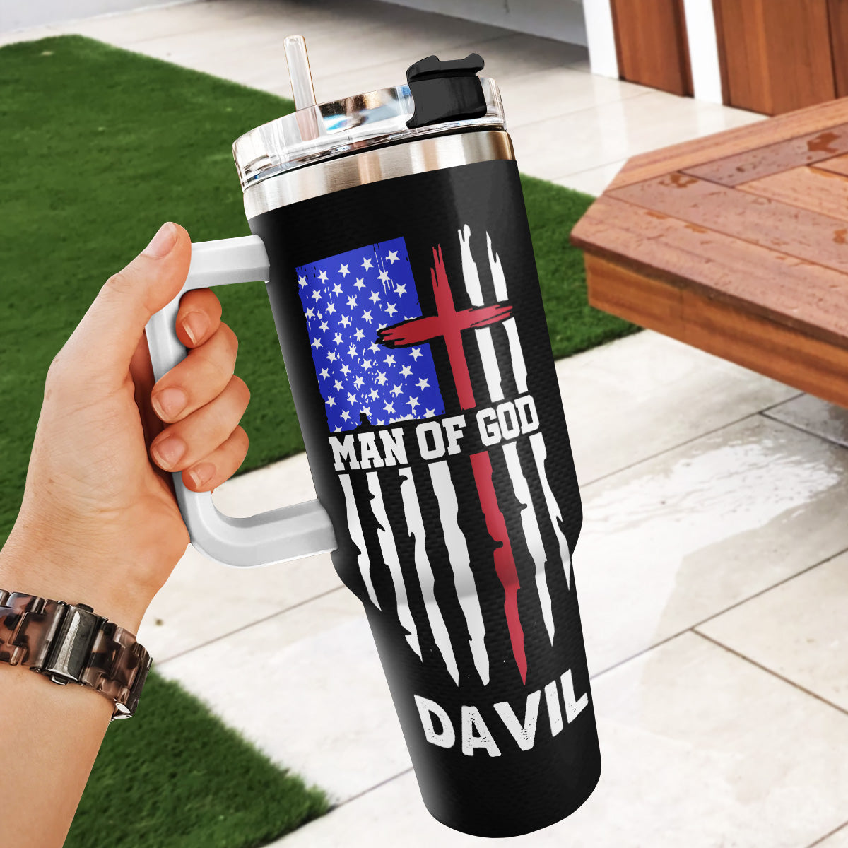 Man Of God  | Personalized Stainless Steel Tumbler