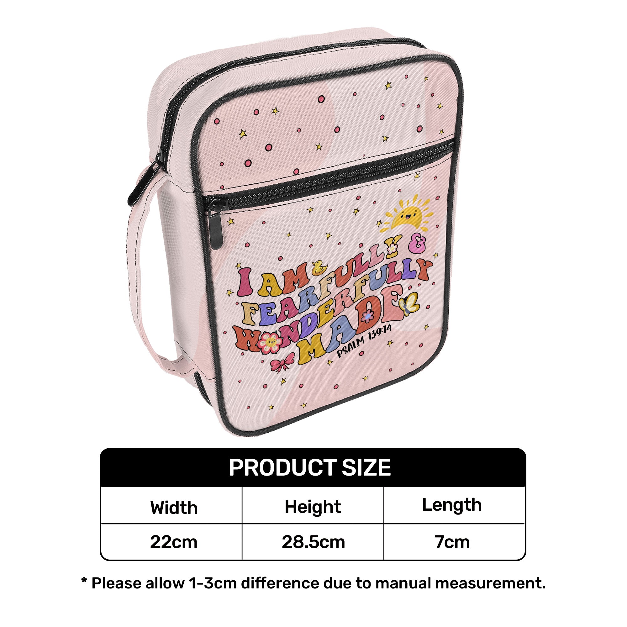 I Am Fearfully And Wonderfully Made | Personalized Kid's Bible Bag