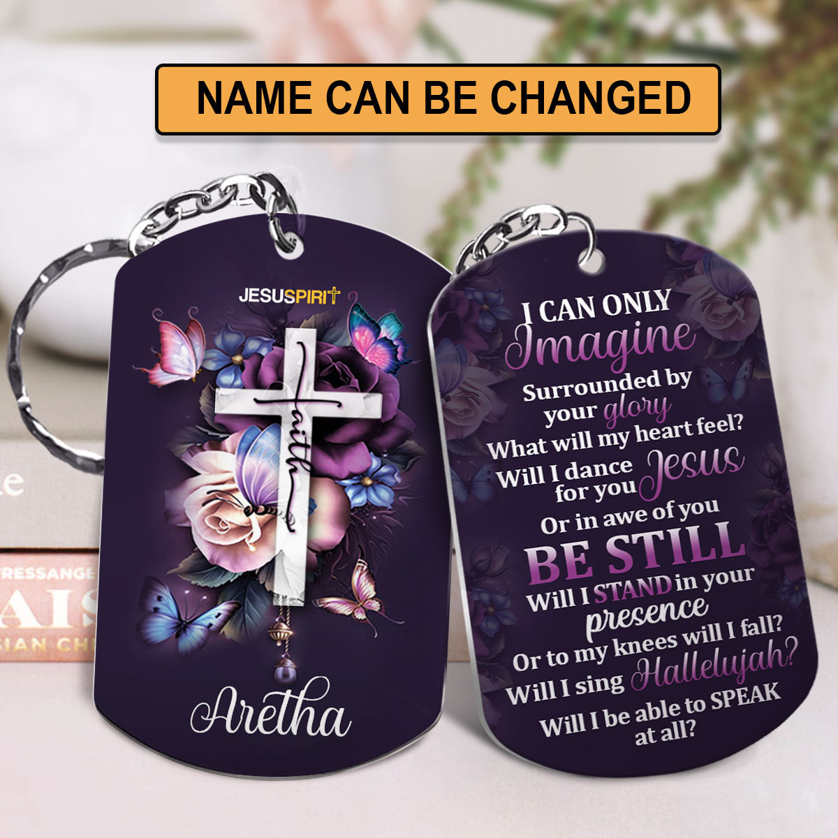 I Can Only Imagine - Personalized Aluminium Keychain HH175B