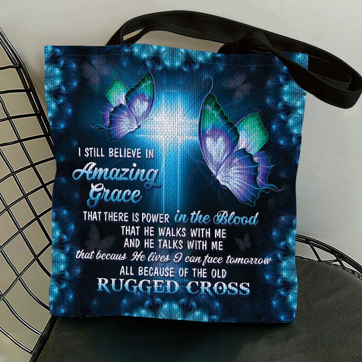 Amazing Grace Christian Canvas Tote Bag –